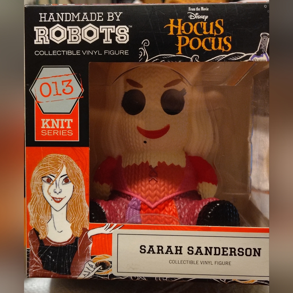 Disney Handmade By Robots Hocus Pocus Sarah Sanderson Knit Series Vinyl Figure - Picture 2 of 7